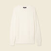 Pull manches longues fabriqué en France ecru homme