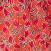 Chemise en coton manches courtes orange femme