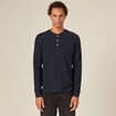 T-shirt manches longues bleu marine homme