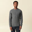 Pull manches longues fabriqu&eacute; en France gris fonc&eacute; homme