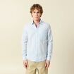 Chemise en coton manches longues bleu ciel homme