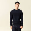 Pull éco-responsable bleu foncé homme
