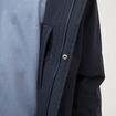 Parka coupe r&eacute;guli&egrave;re &agrave; capuche bleu marine homme