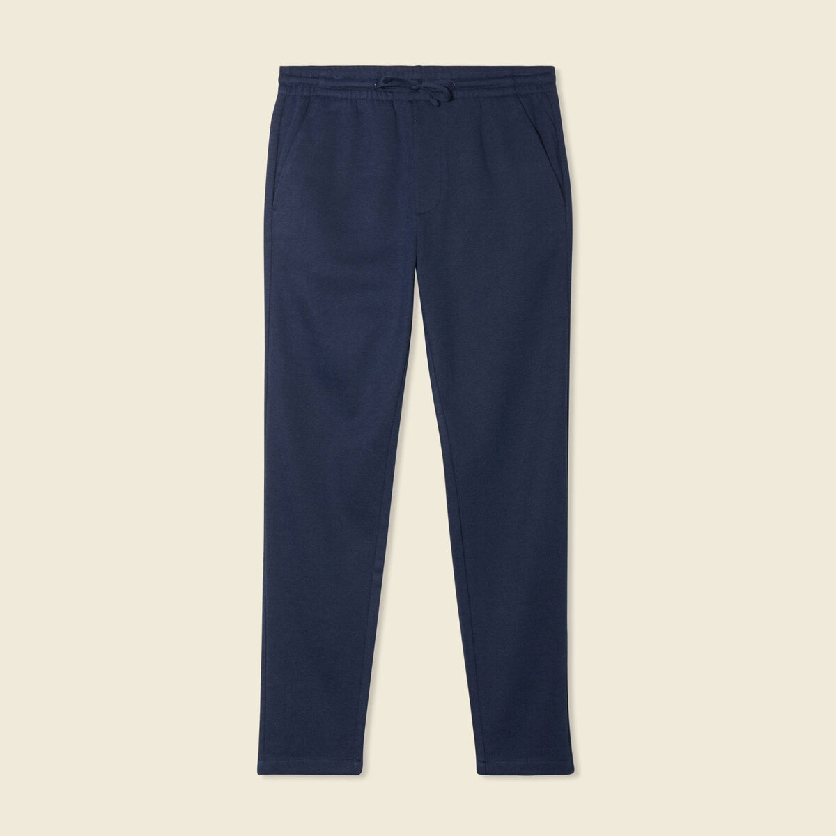 Pantalon jogger élastiqué bleu foncé homme