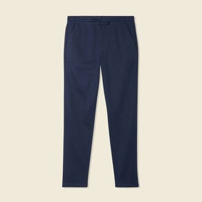pantalon jogger elastique bleu fonce homme Pantalon jogger élastiqué bleu foncé homme