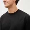 T-shirt en coton manches longues noir homme