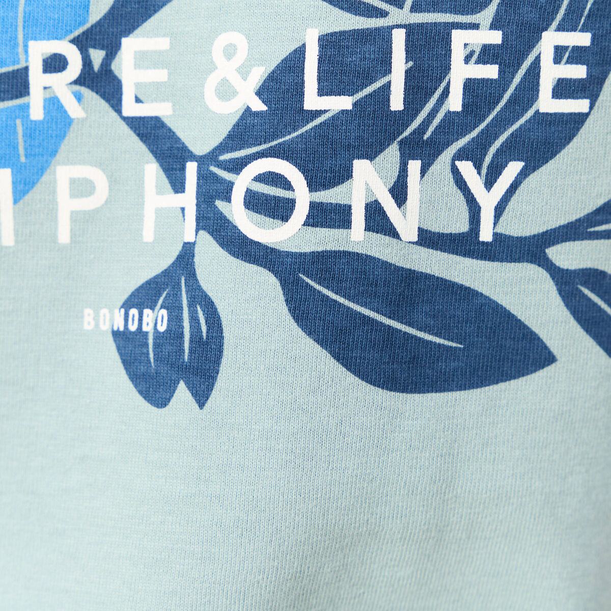 T-shirt manches courtes bleu gris homme