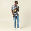 Chemise manches courtes bleu homme