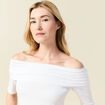 T-shirt manches courtes blanc femme