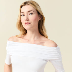 T-shirt manches courtes blanc femme