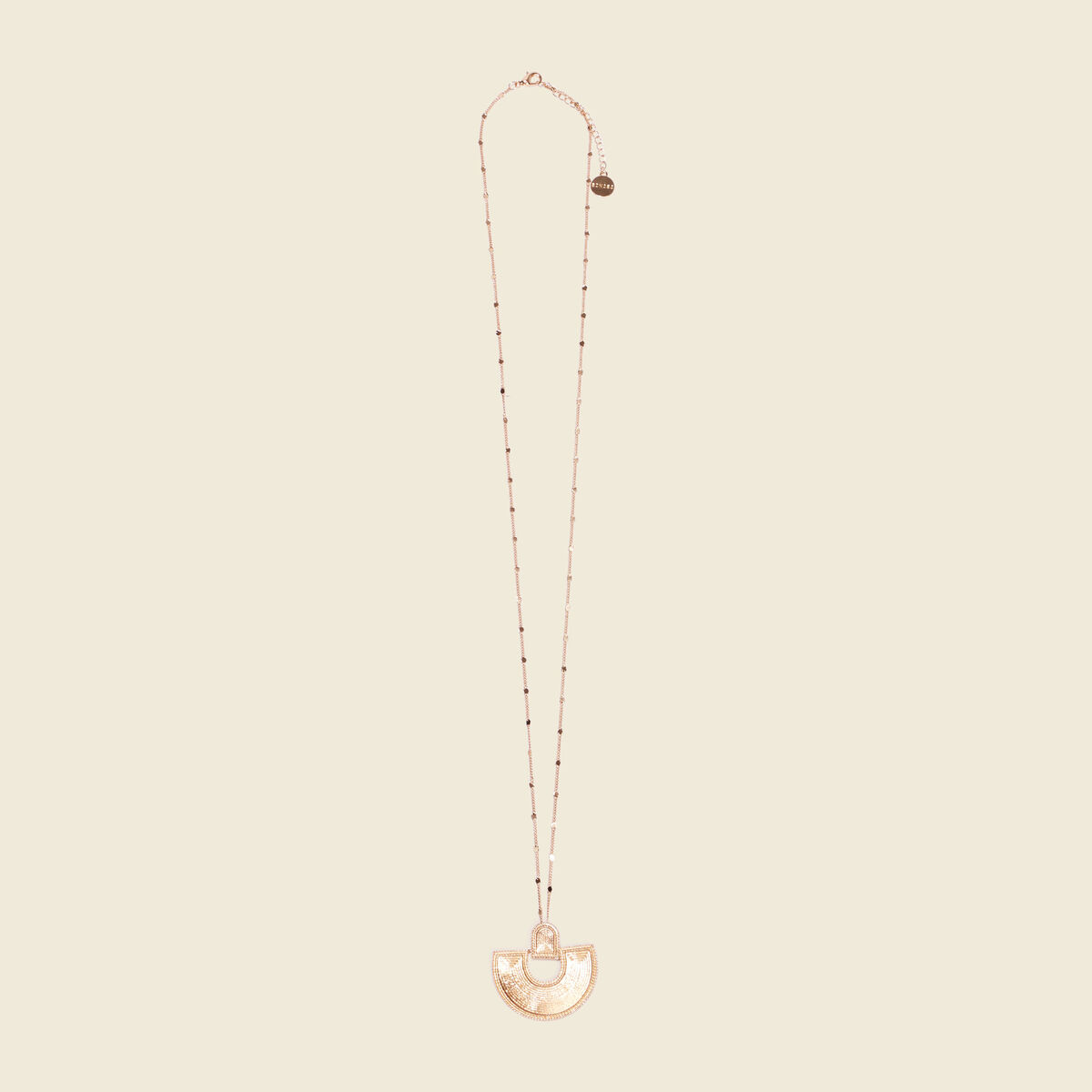 Collier avec pendentif couleur or femme