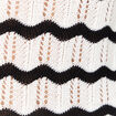 Débardeur tricot ajouré noir femme