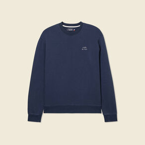Sweat manches longues bleu marine homme