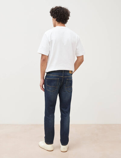 Jeans straight longueur 30 denim brut homme