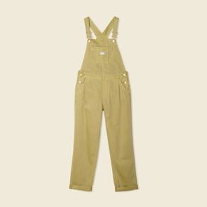 Salopette en jean vert olive femme