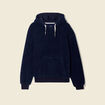 Sweat à capuche sherpa bleu marine homme
