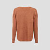 Pull manches longues marron clair femme