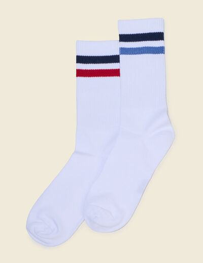 Lot de 2 paires de chaussettes blanc homme