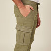Pantalon battle bas resserré vert kaki homme
