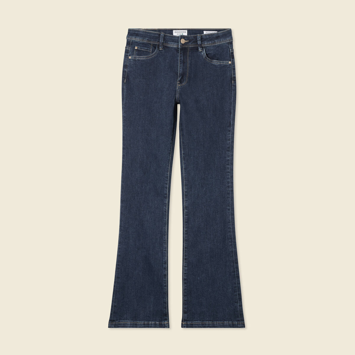 Jeans Yoko - bootcut denim brut femme