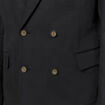 Blazer cintr&eacute; manches longues doubl&eacute; noir homme