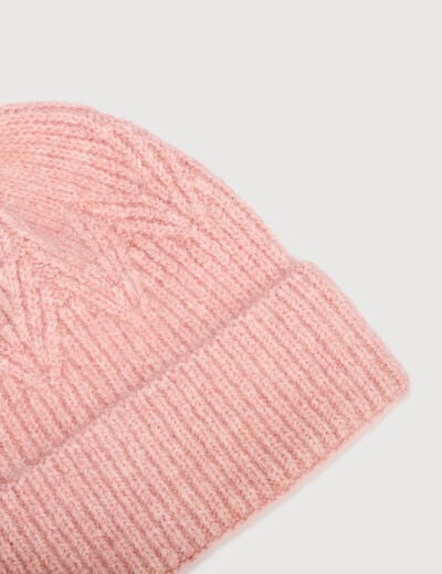 Bonnet rose pastel femme