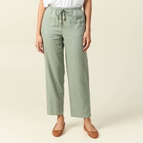 pantalon droit 78eme vert kaki femme Pantalon droit 7/8ème vert kaki femme