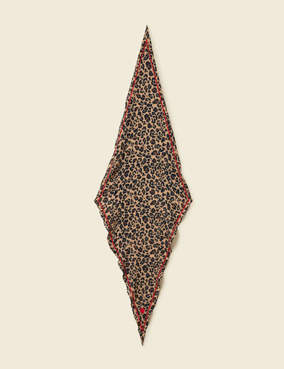 Foulard noir femme