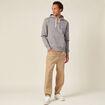 Sweat manches longues gris foncé homme