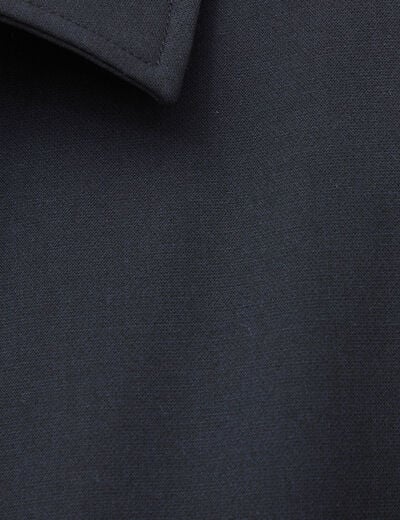 Blouson manches longues doubl&eacute; bleu marine homme