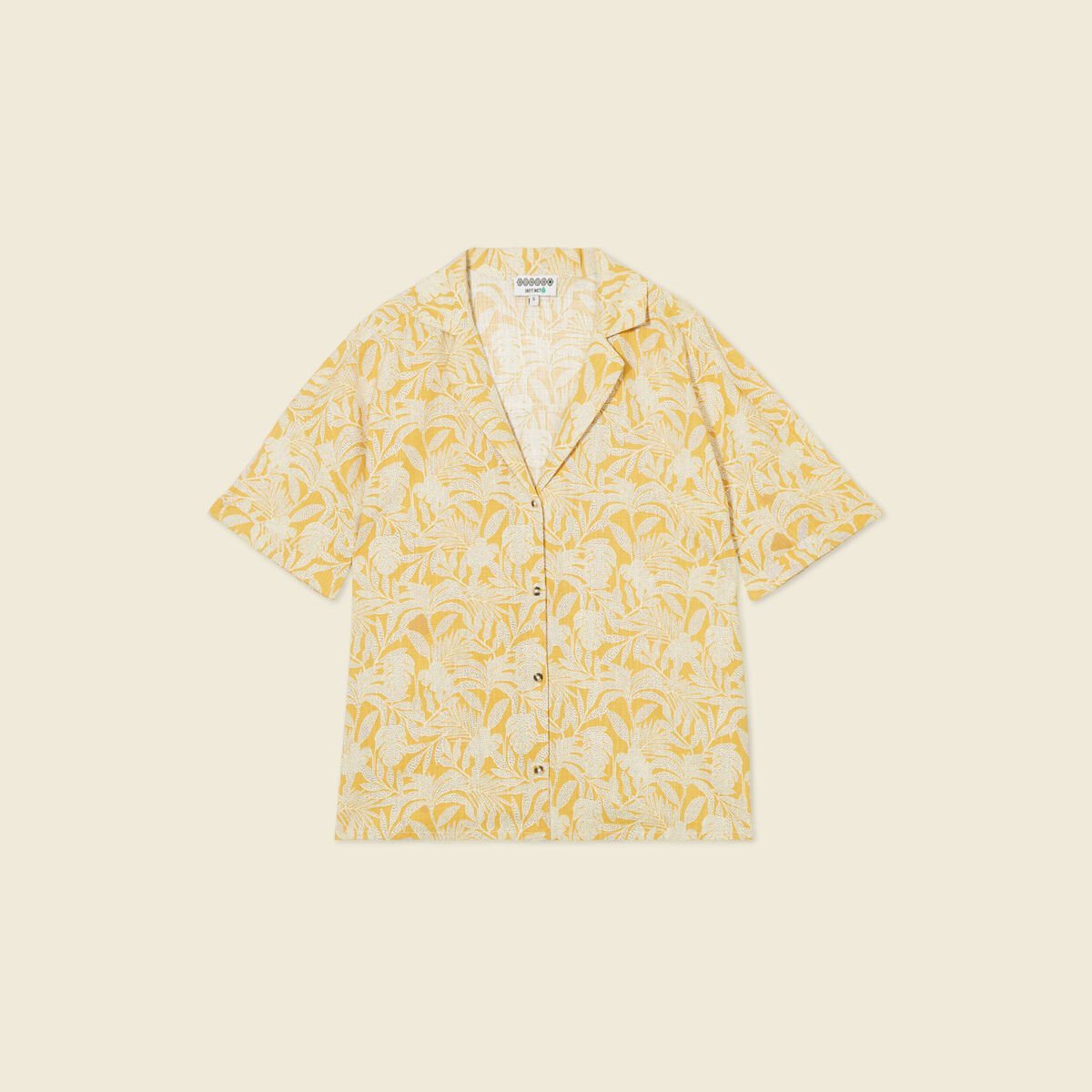 Chemise éco-responsable jaune femme