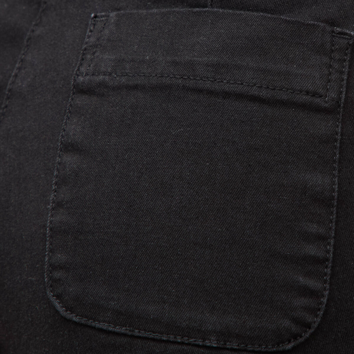 Jeans bootcut taille haute 7/8&egrave;me denim noir femme
