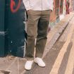 Cargo battle longueur 32 vert kaki homme