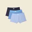 Lot 3 boxers bleu marine homme