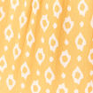 Robe longue évasée à perles jaune femme