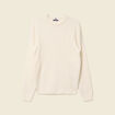 Pull col rond ecru homme
