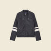Blouson motard simili cuir noir homme