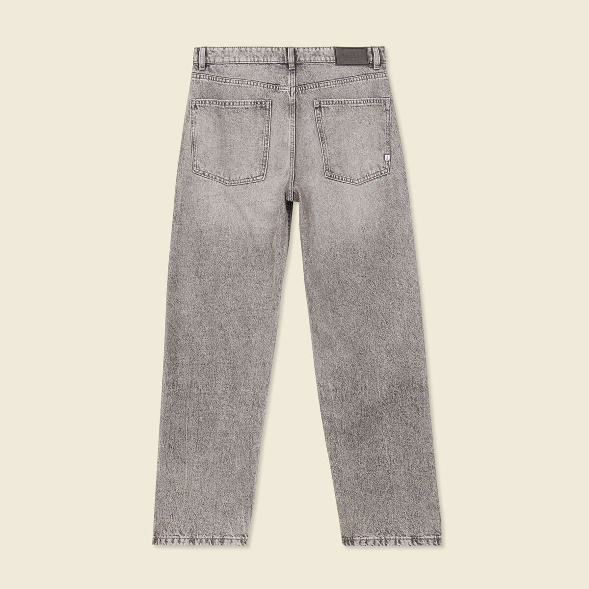 Jeans relax 5 poches denim gris homme