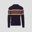 Pull manches longues bleu foncé homme