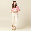 T-shirt manches courtes ecru femme