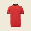 Polo manches courtes orange foncé homme