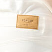 Bermuda droit en jean denim blanc homme