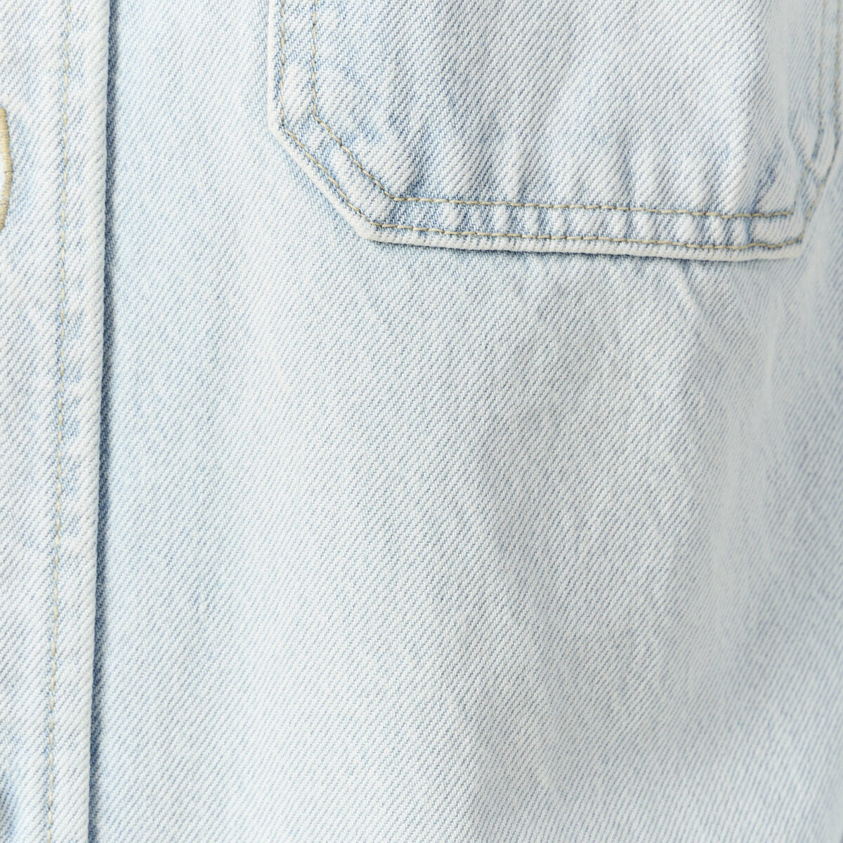 Surchemise en jean denim snow bleach homme