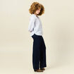 Blouse manches longues bleu ciel femme