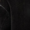 Manteau court oversize sherpa noir femme