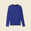 T-shirt manches longues bleu electrique homme