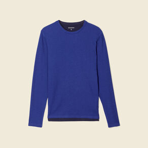 t shirt manches longues bleu electrique homme T-shirt manches longues bleu electrique homme