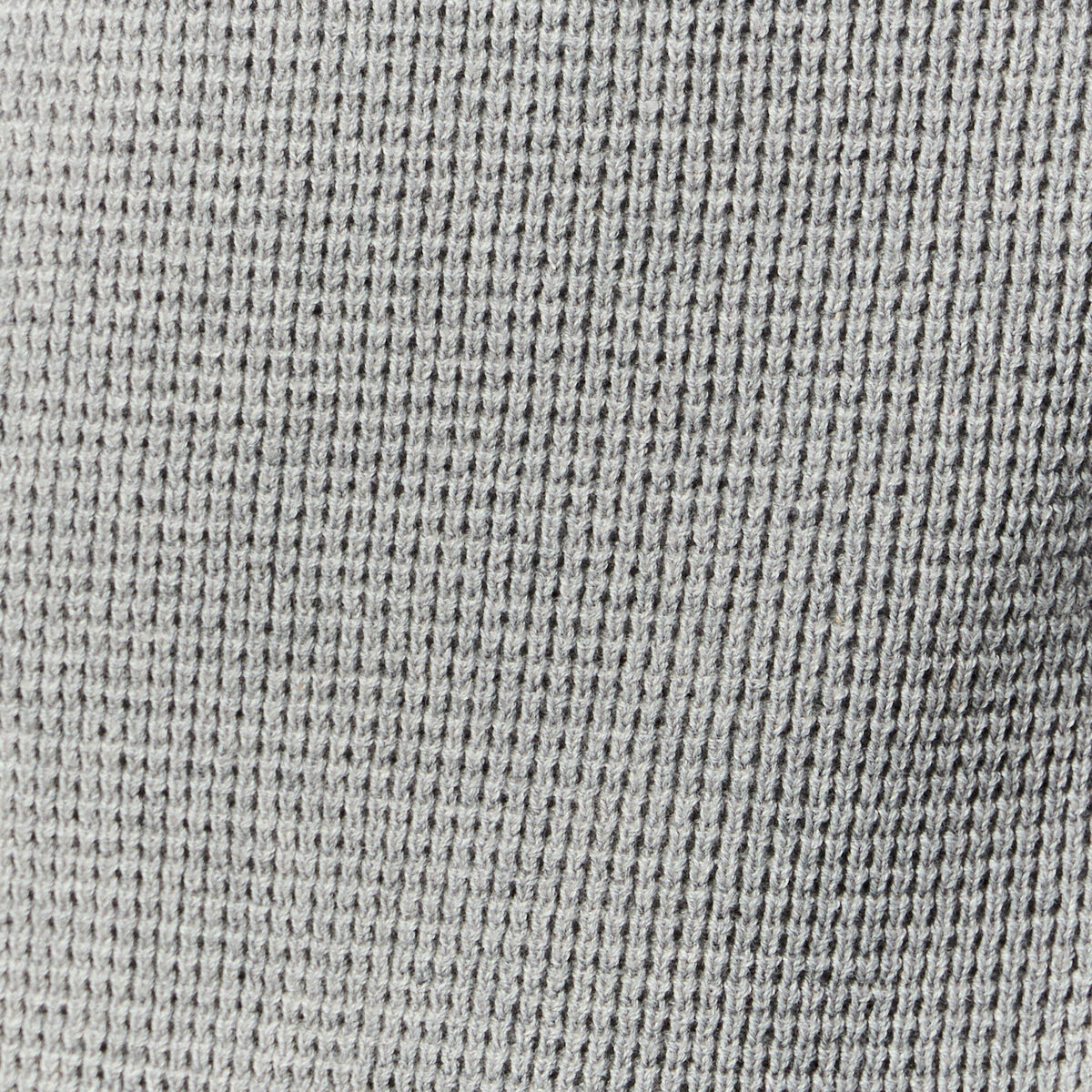 Pull manches longues col rond gris homme