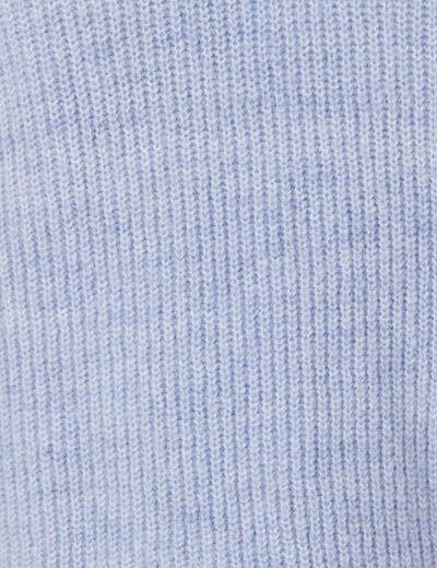 Pull éco-responsable bleu gris femme
