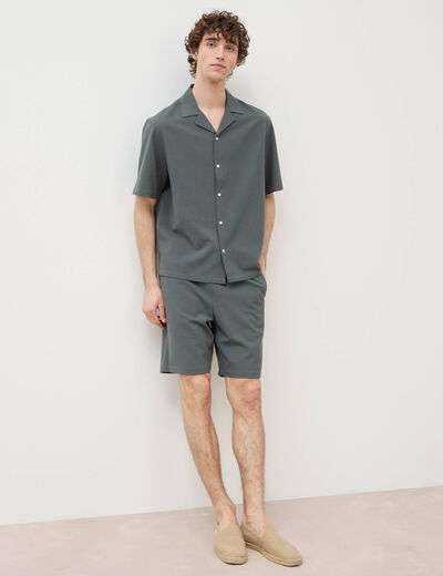Bermuda vert kaki homme